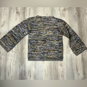 Vintage Multicolor Knit Sweater 100% Wintuk Orlon Acrylic